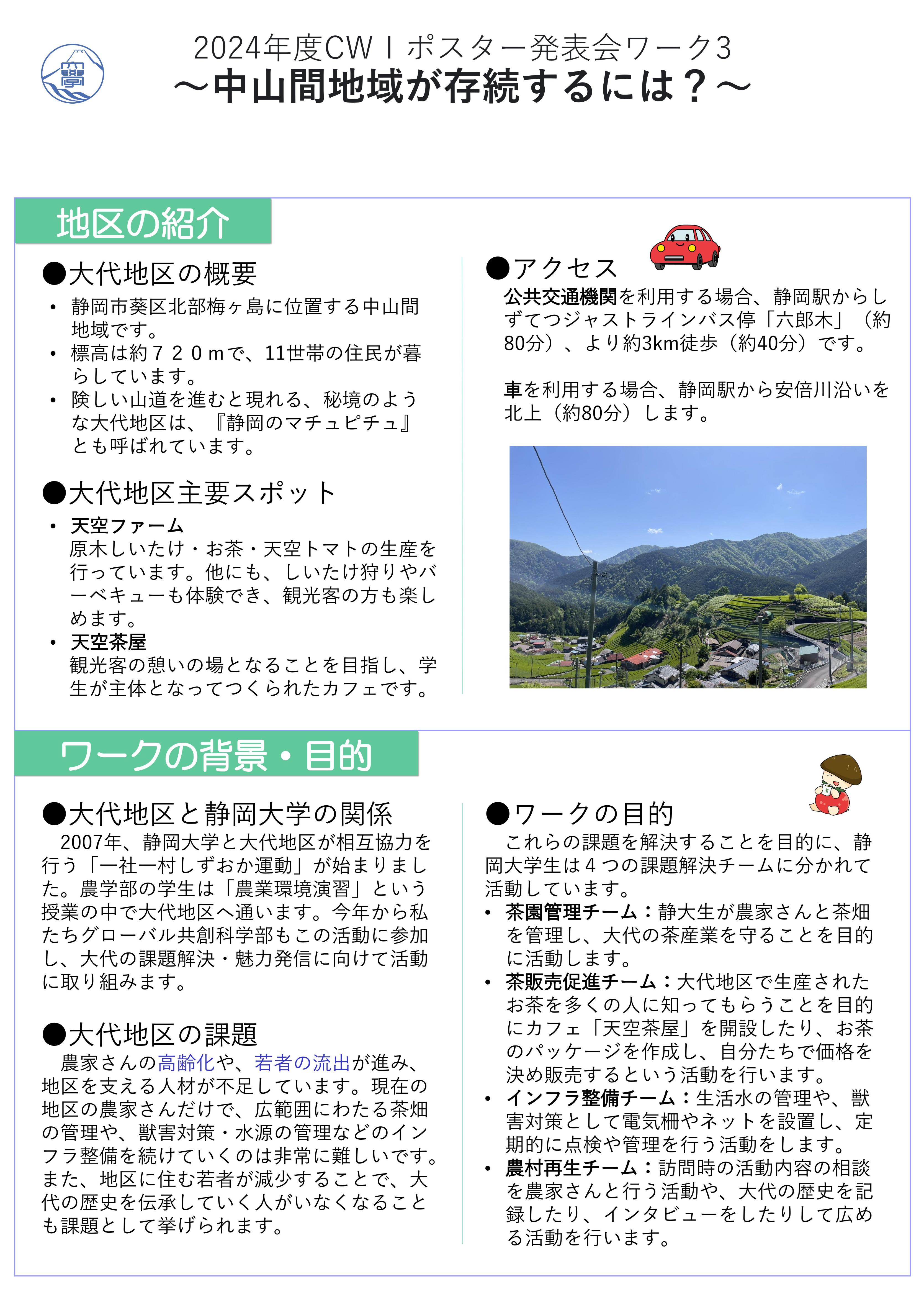 2024年度CWⅠポスター発表会
