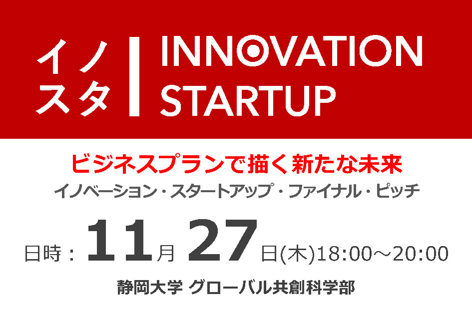 【プレスリリース】イノベーション・スタートアップ、イノベーション・コンサルティングのファイナル・ピッチ（最終発表会）開催－ビジネスプランの発表と課題解決の提案－（坪井准教授）